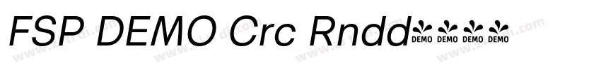 FSP DEMO Crc Rndd字体转换 FSP DEMO Crc Rndd字体转换